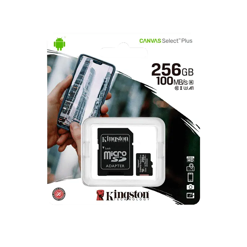 Kingston Canvas Select Plus 256GB microSD Card SDCS2/256GB